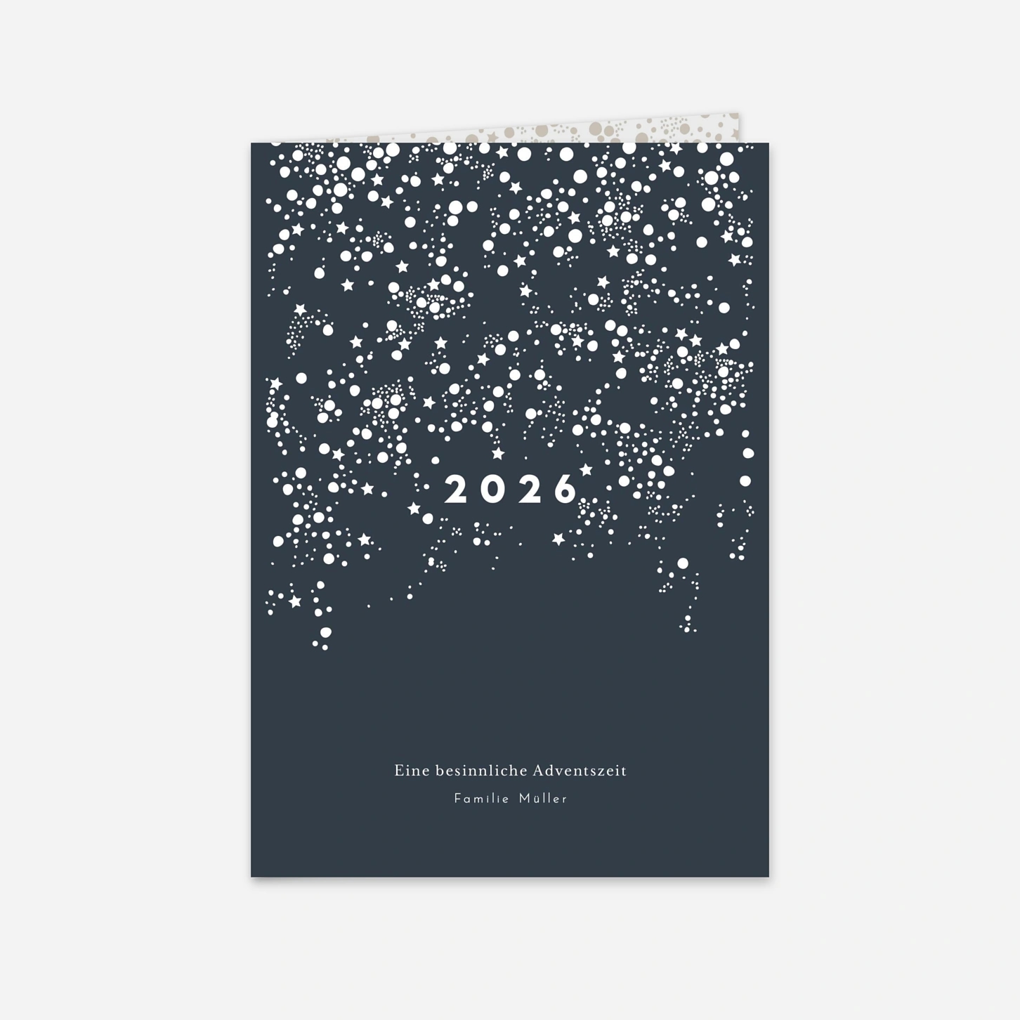 Weihnachtskarte Milchstraße (Klappkarte)