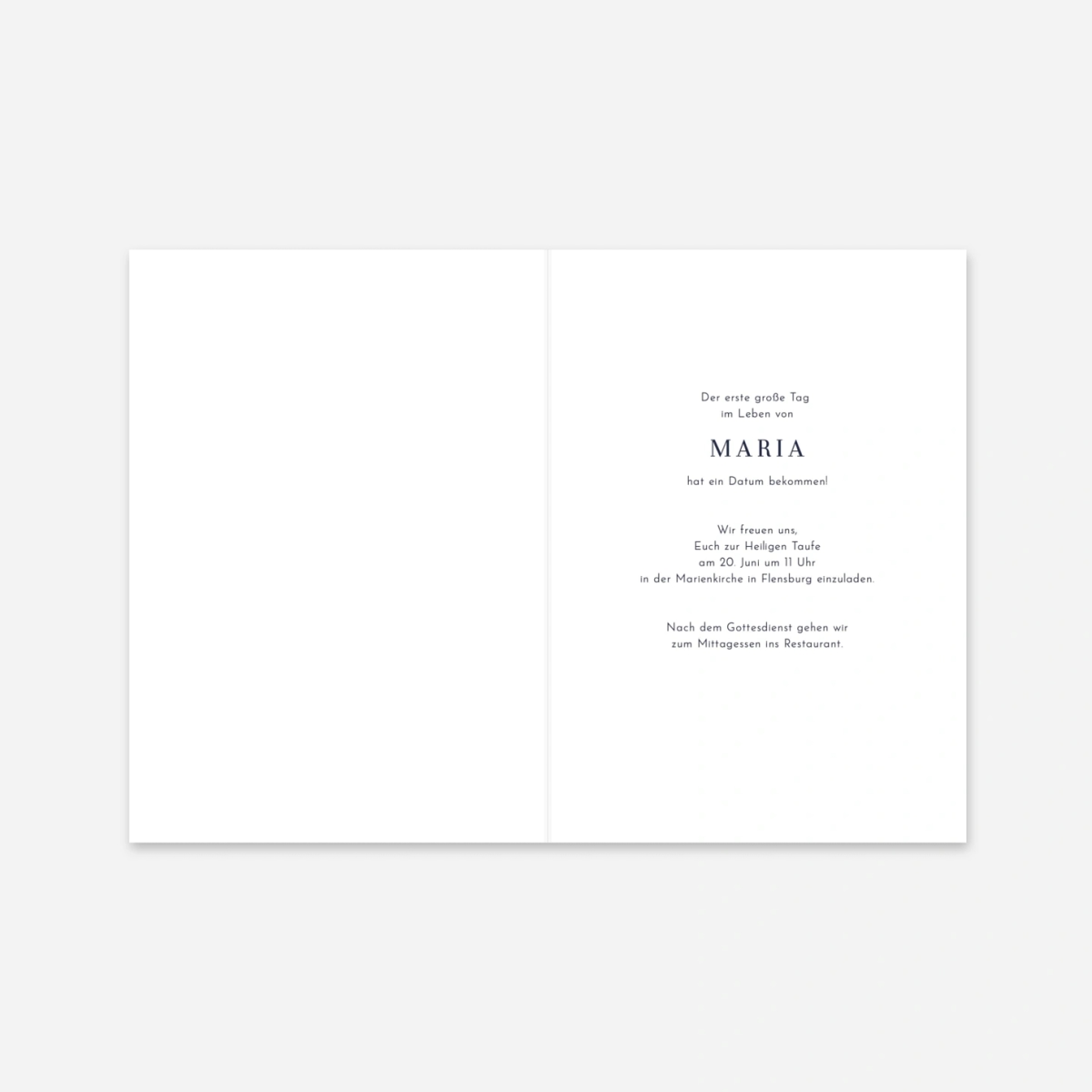 Taufeinladung Mein kleiner Garten