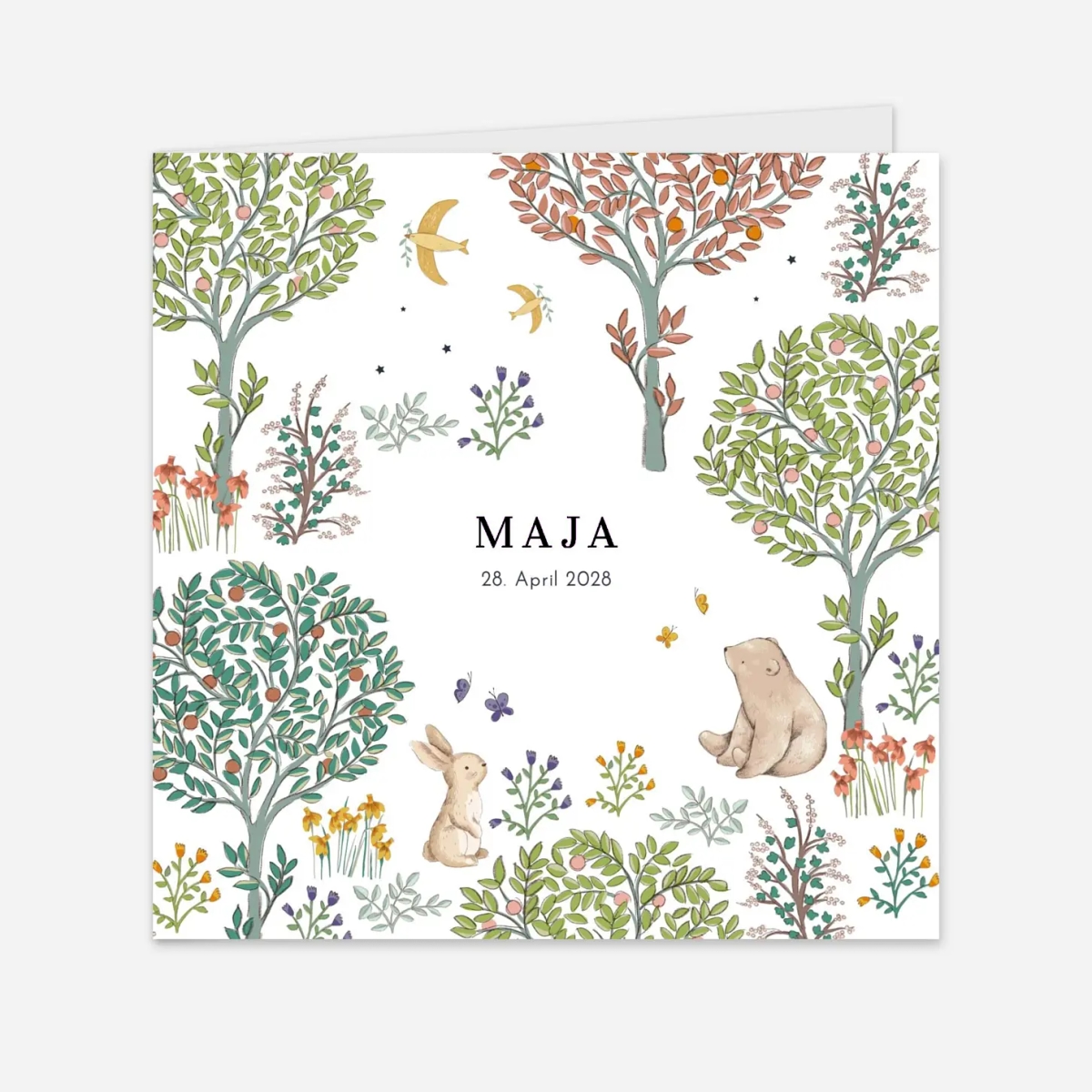 Geburtskarte Mein kleiner Garten