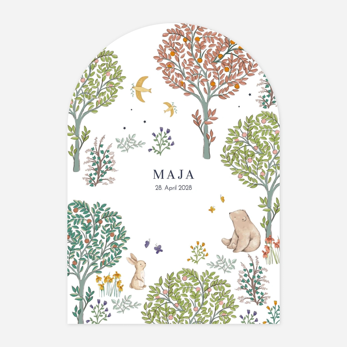 Geburtskarte Mein kleiner Garten