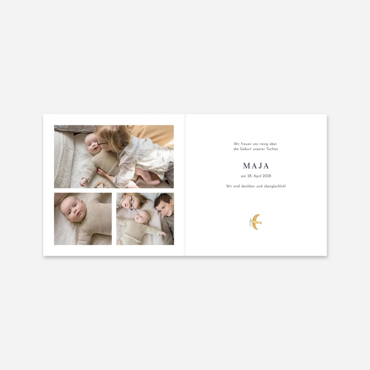 Geburtskarte Mein kleiner Garten