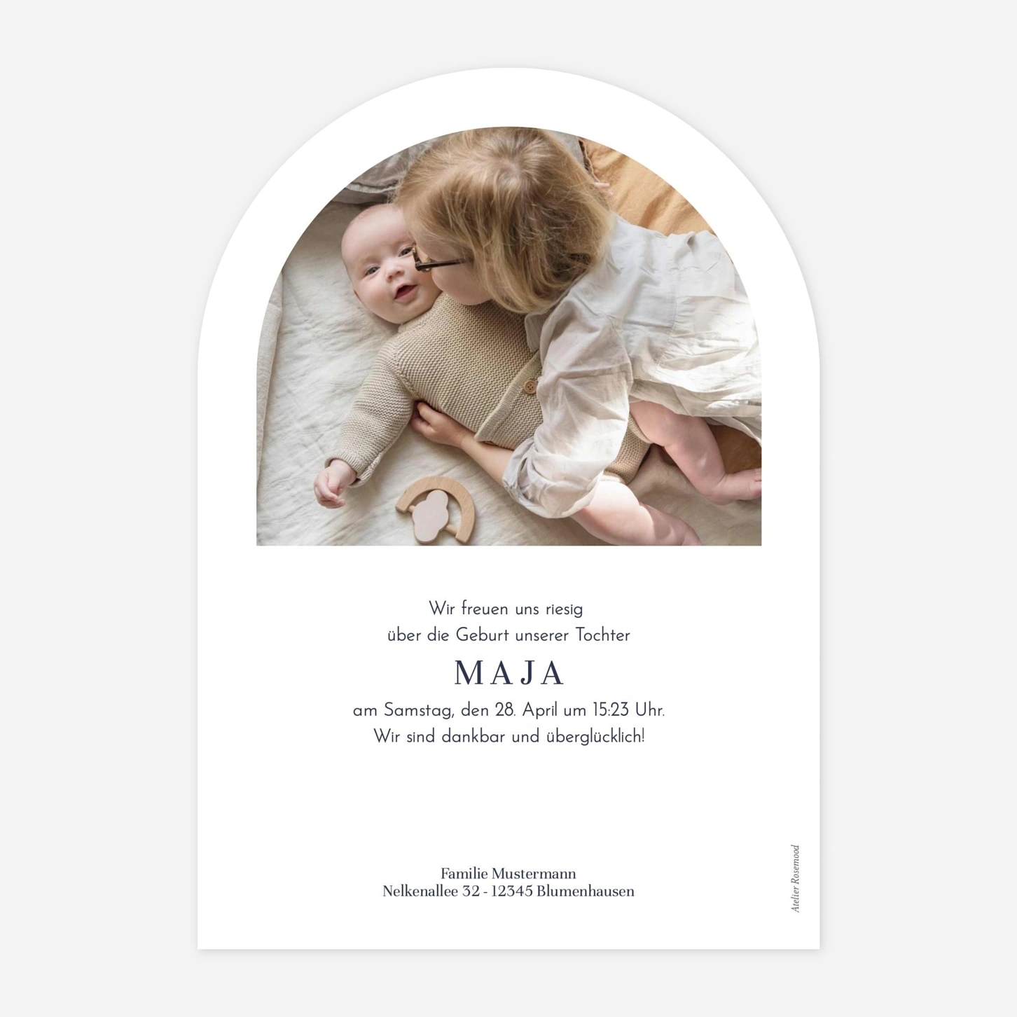 Geburtskarte Mein kleiner Garten