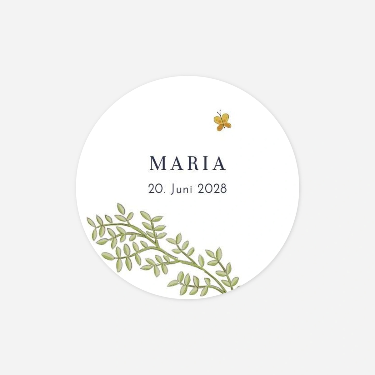 Aufkleber Taufe Mein kleiner Garten