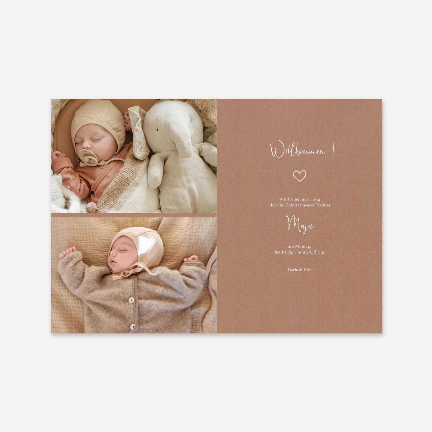 Geburtskarte Mein kleines Herz