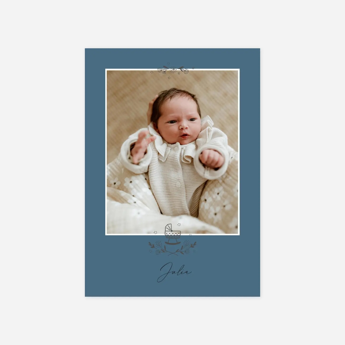 Geburtskarte Meine kleine Wiege