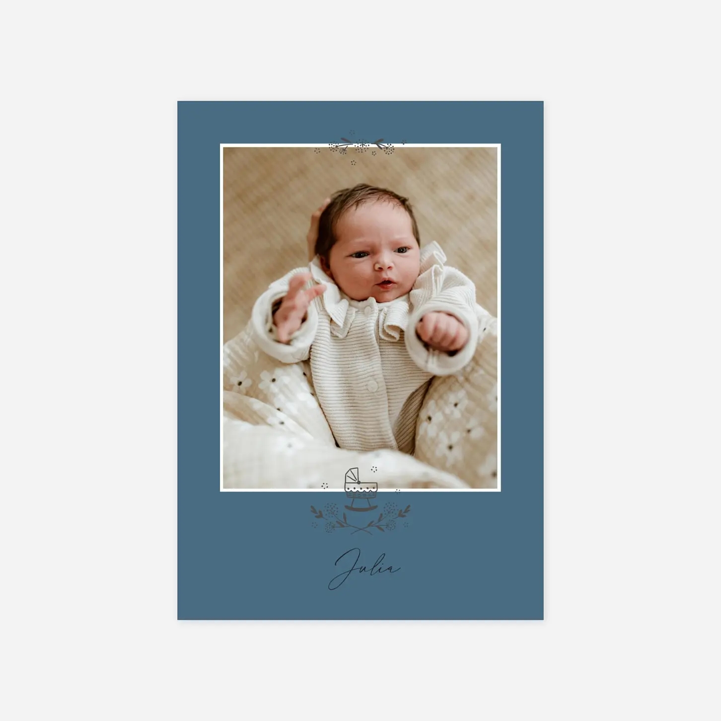 Geburtskarte Meine kleine Wiege