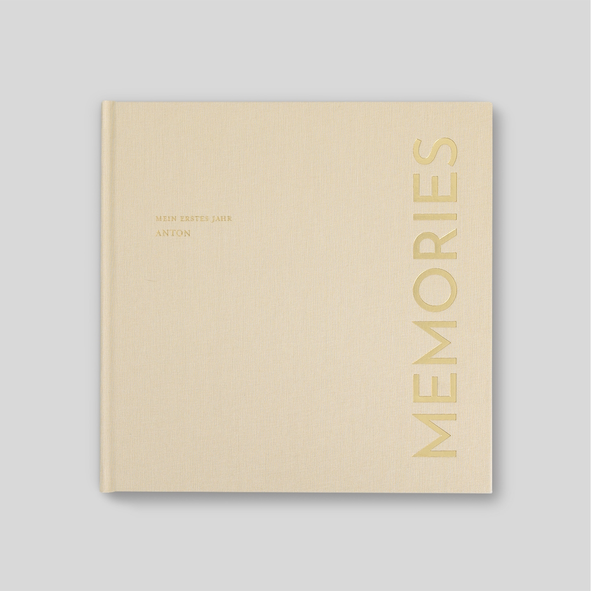 Fotobuch mit Stoffeinband Memories