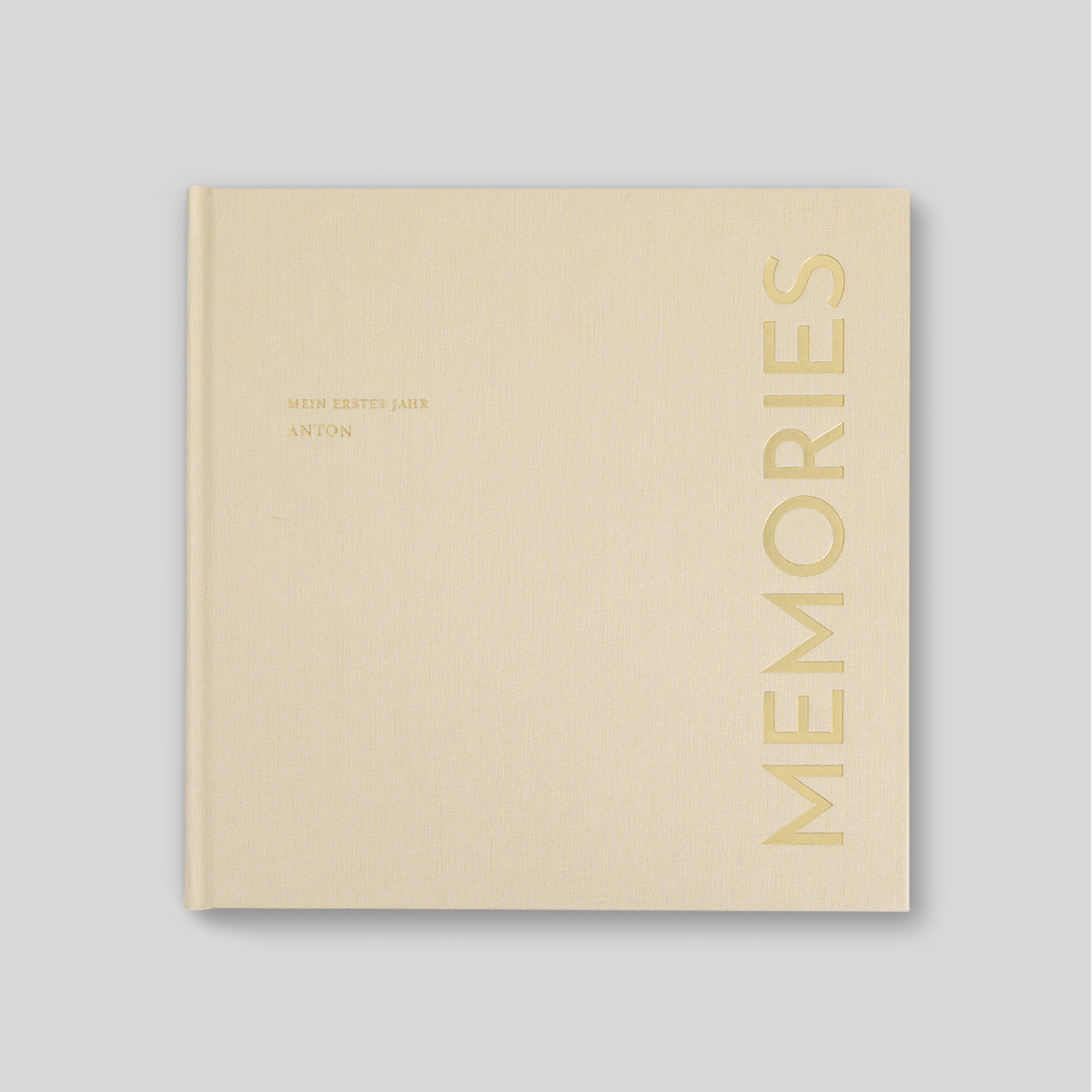 Fotobuch mit Stoffeinband Memories