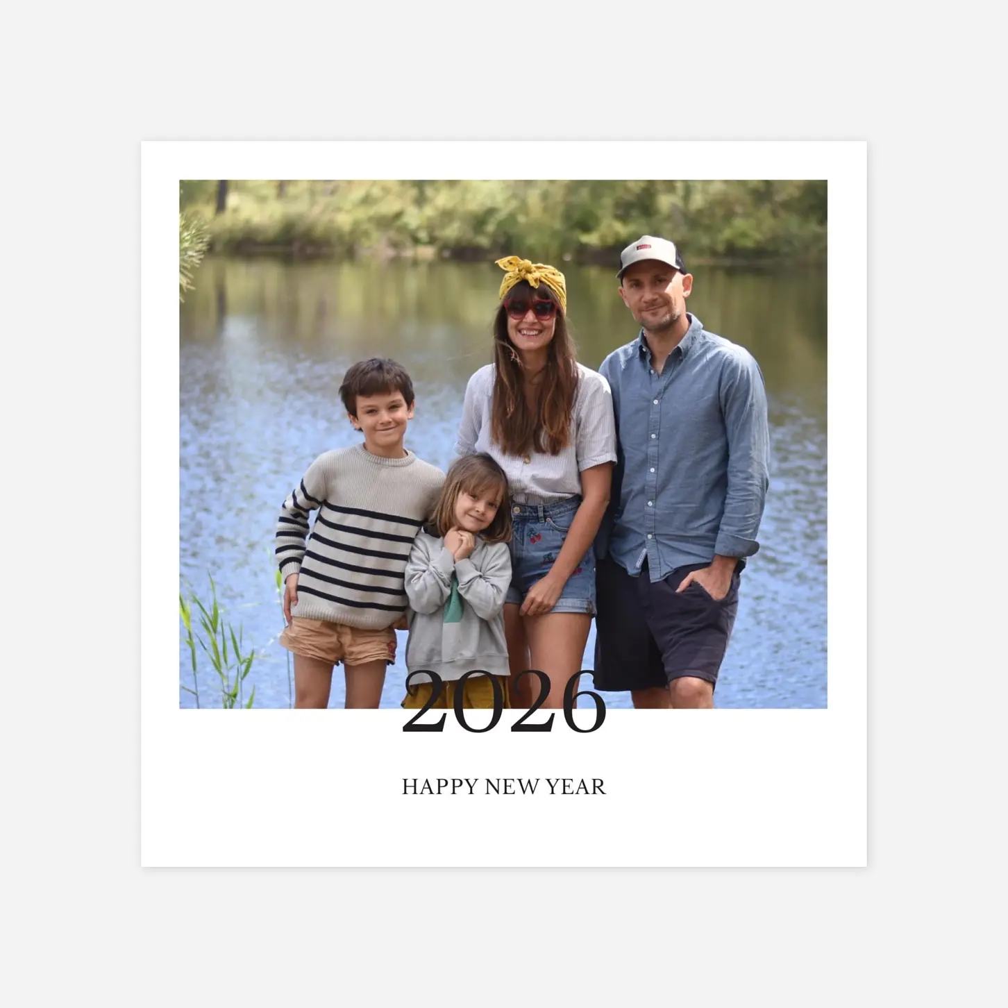 Weihnachtskarte Modern Chic