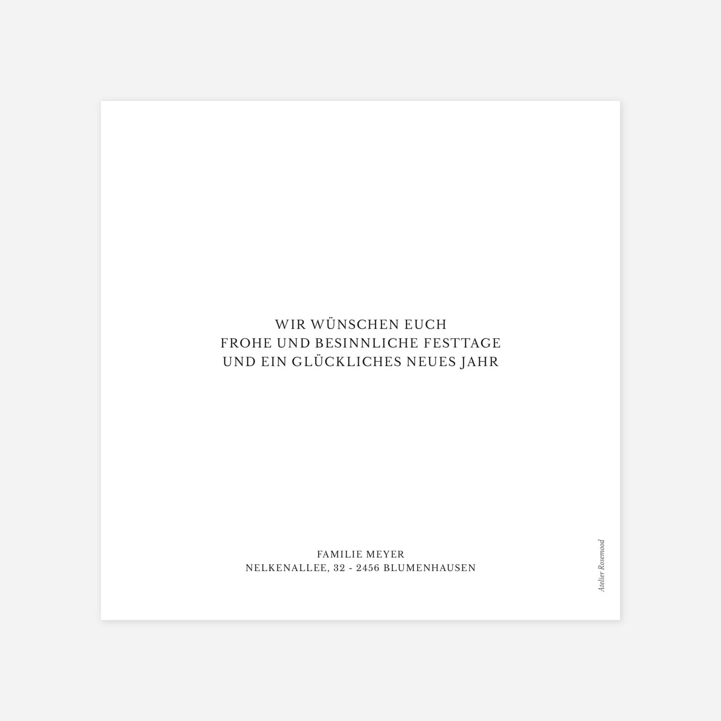 Weihnachtskarte Modern Chic