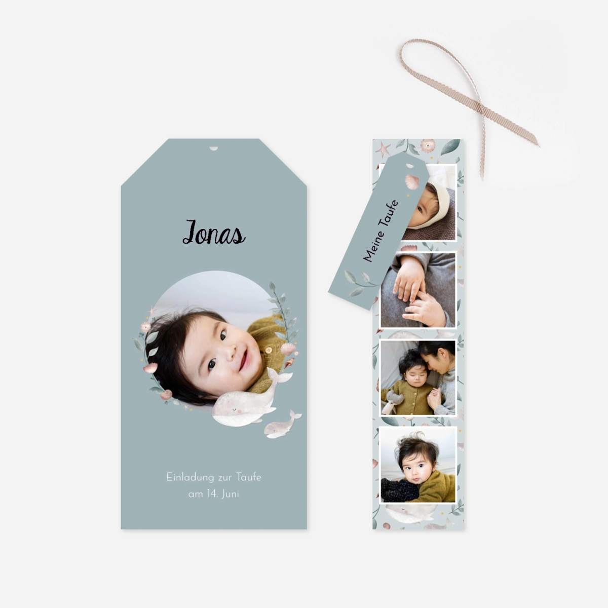 Taufeinladung Sanfte Wellen