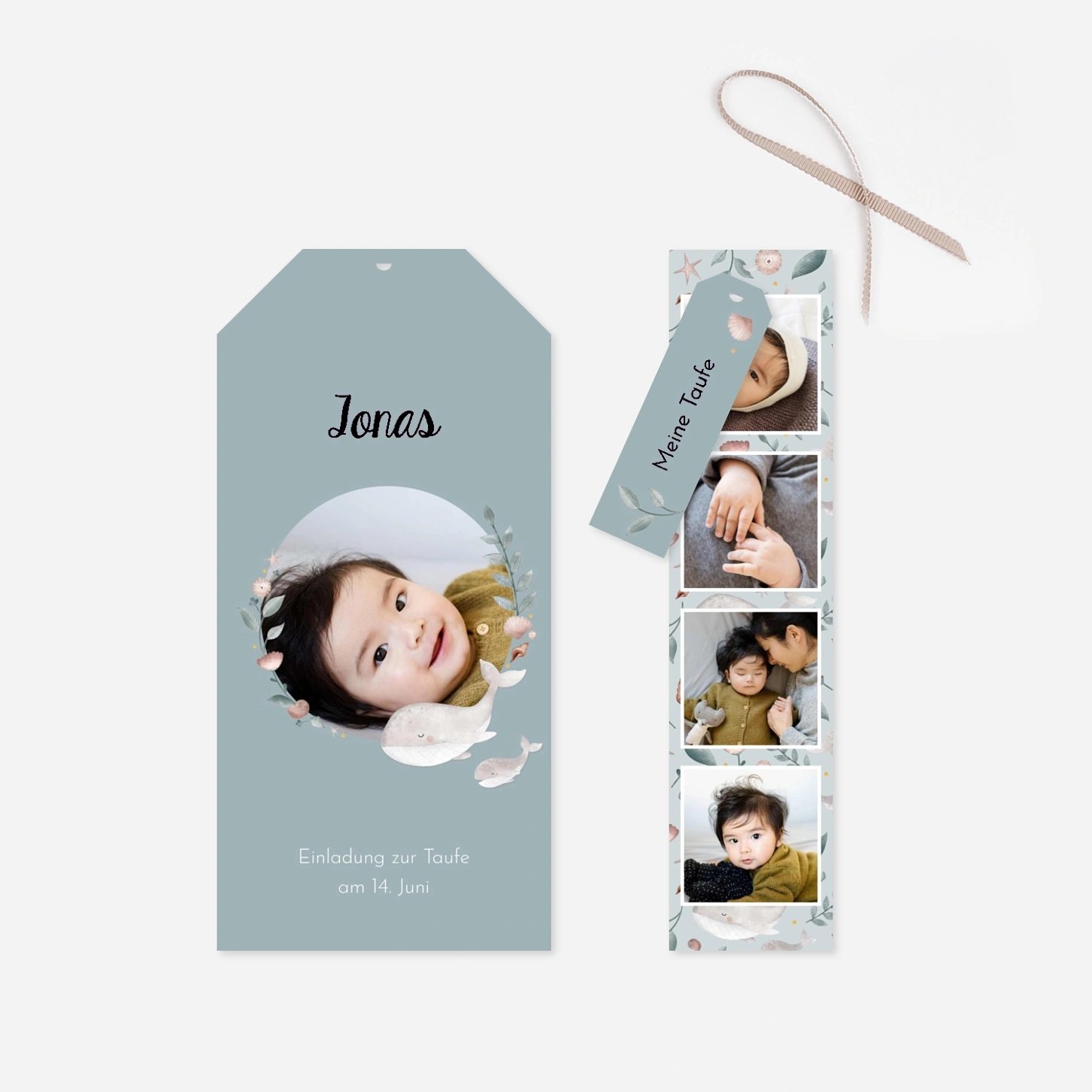 Taufeinladung Sanfte Wellen