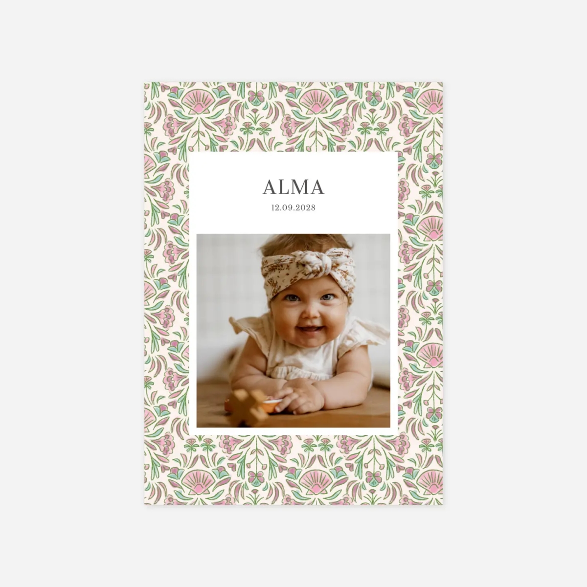 Geburtskarte Muscheln