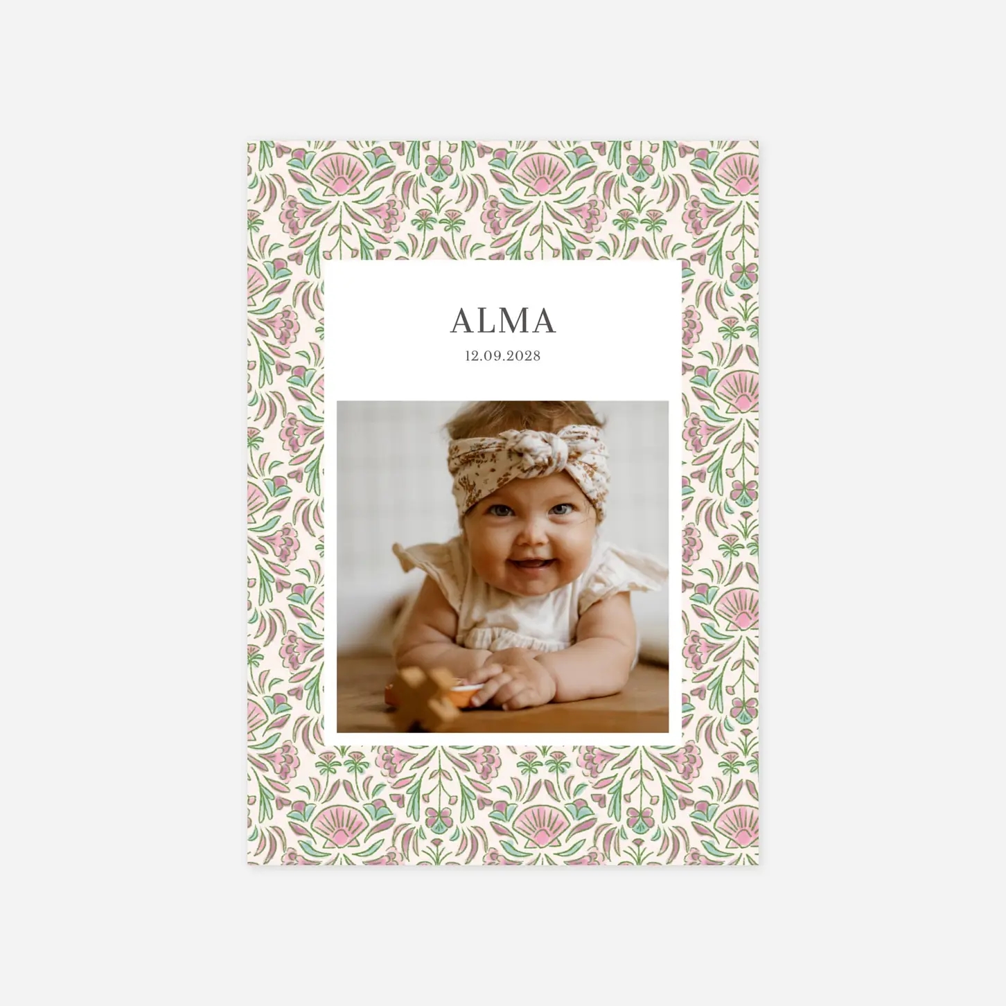 Geburtskarte Muscheln