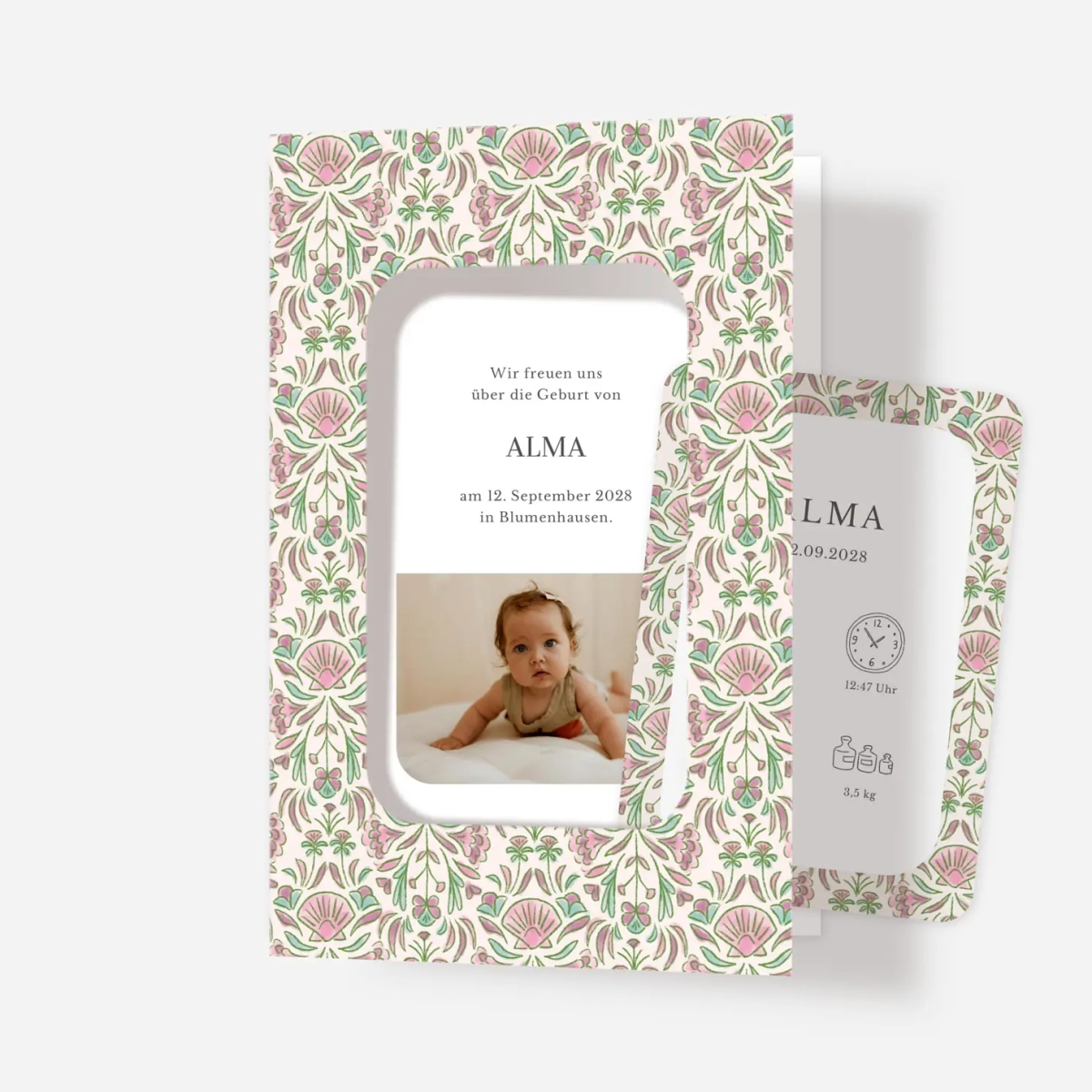 Geburtskarte Muscheln