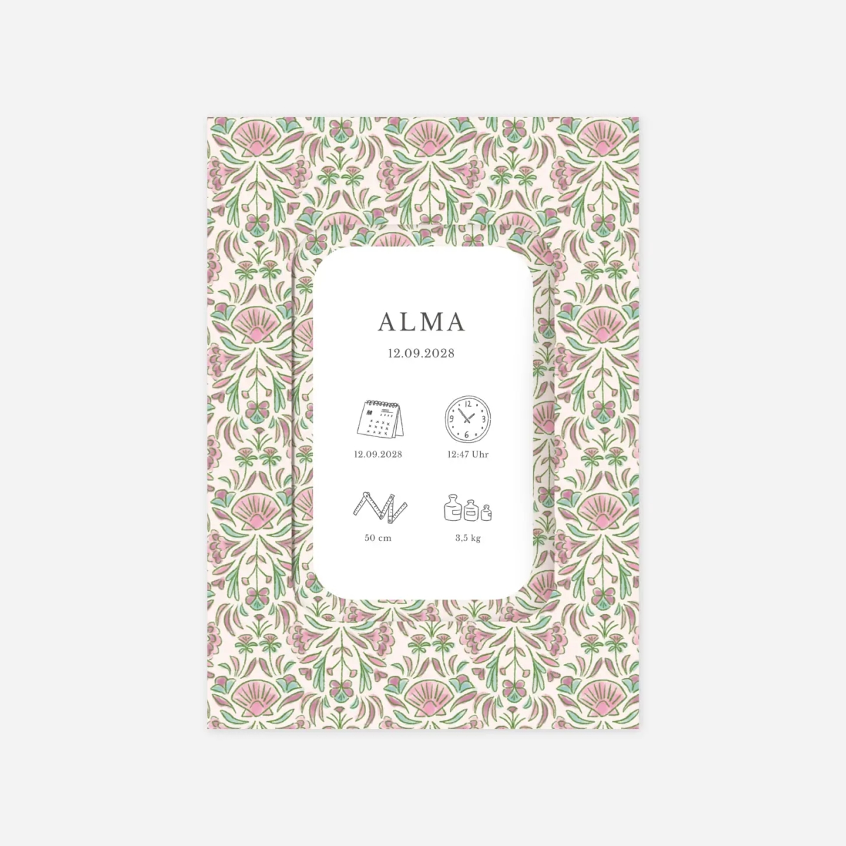 Geburtskarte Muscheln