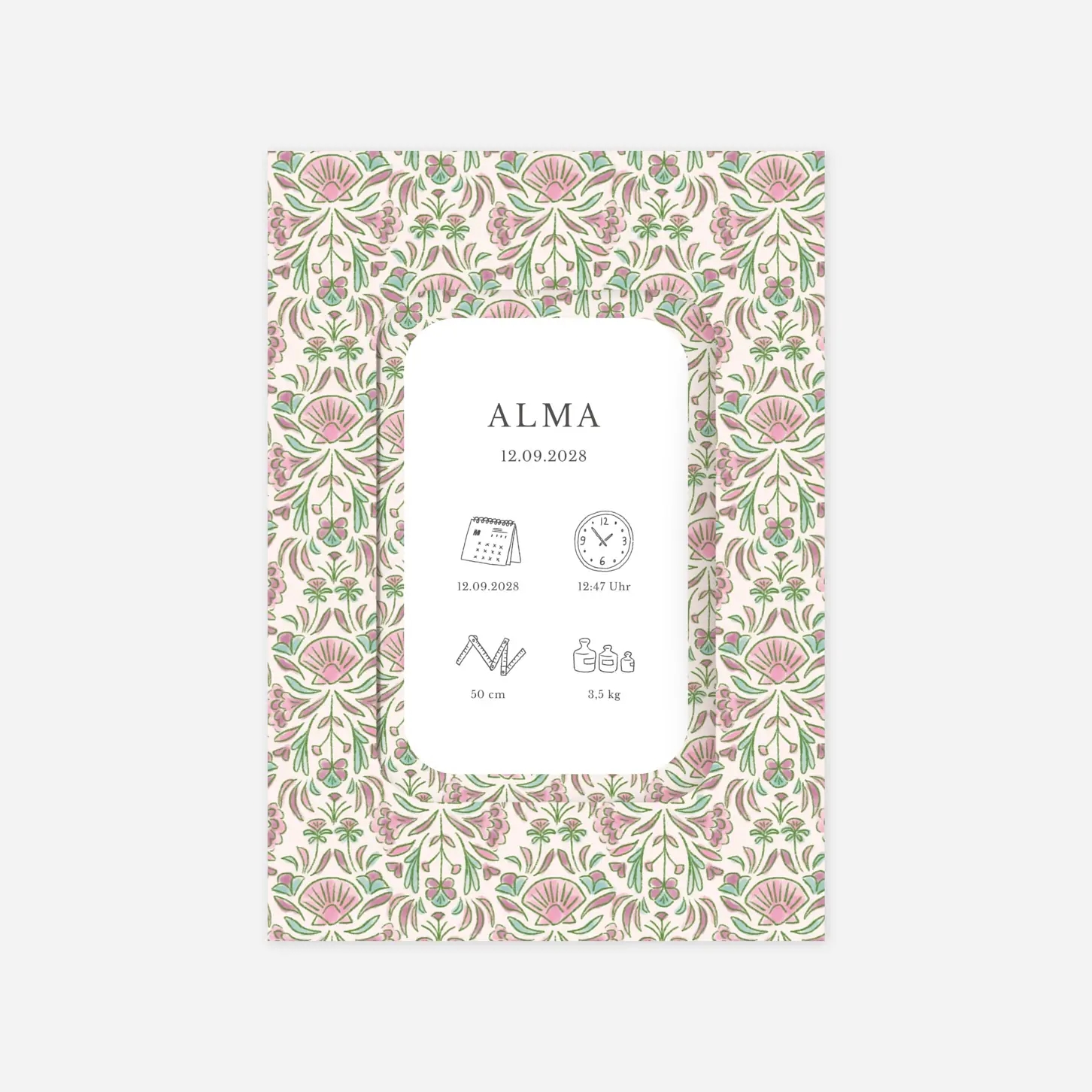 Geburtskarte Muscheln