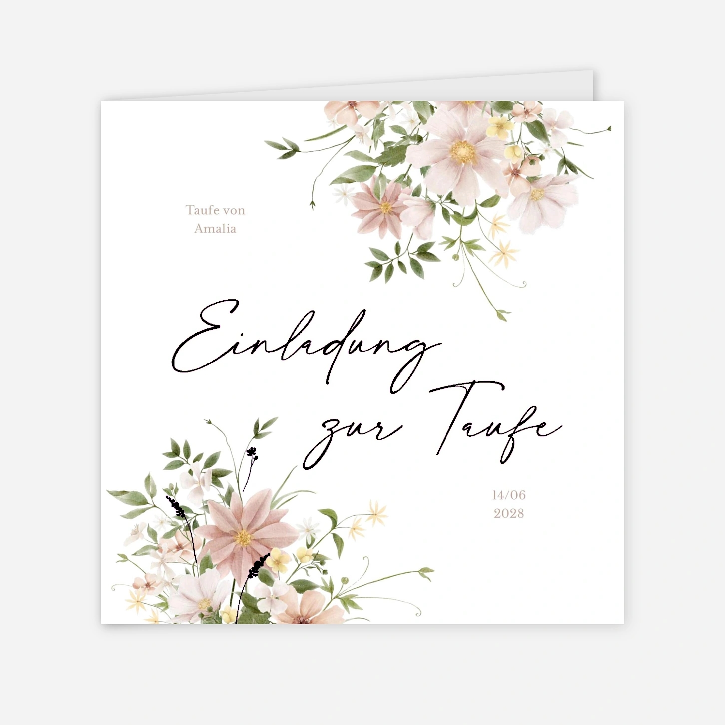 Taufeinladung Namensfest