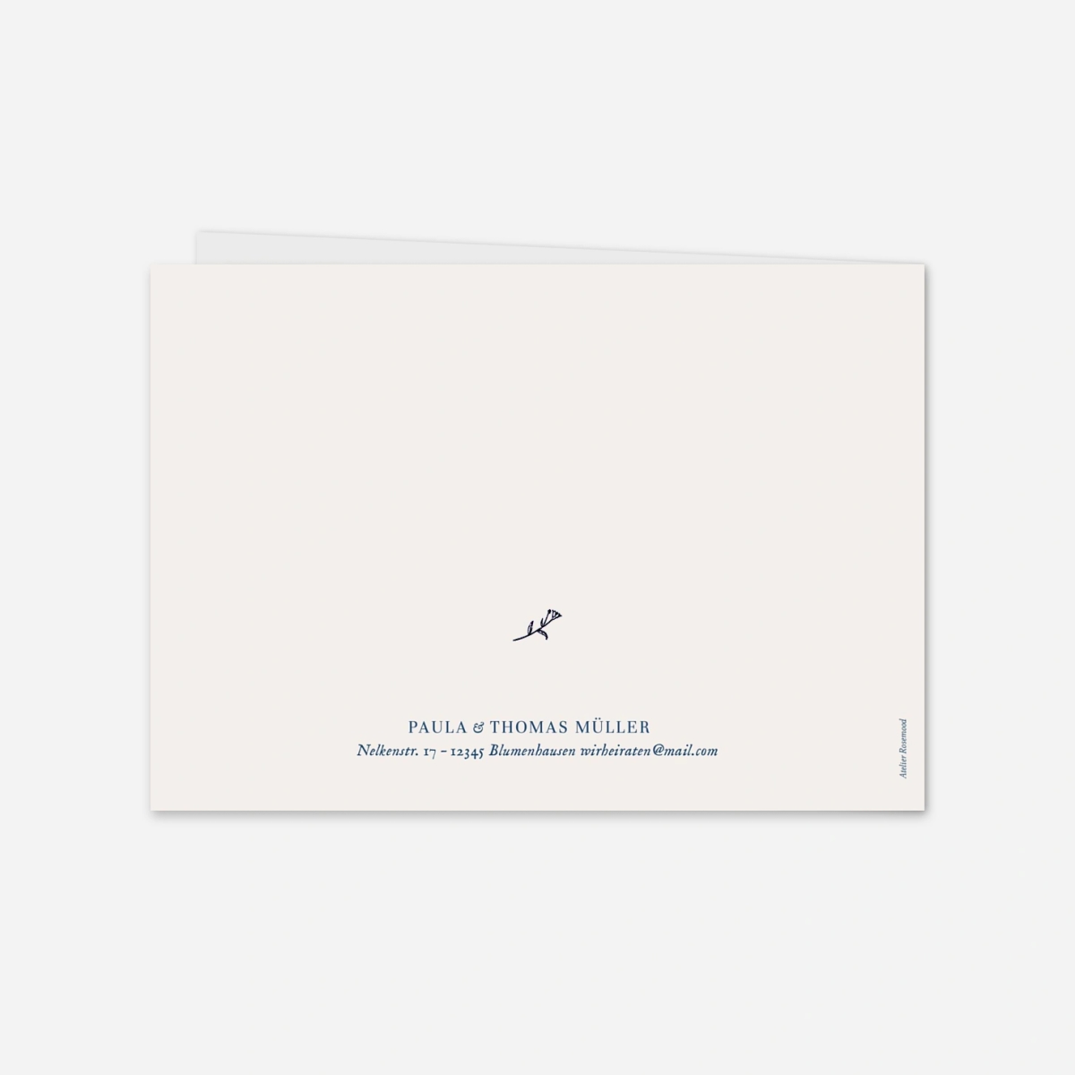 Dankeskarte Hochzeit Naturnah