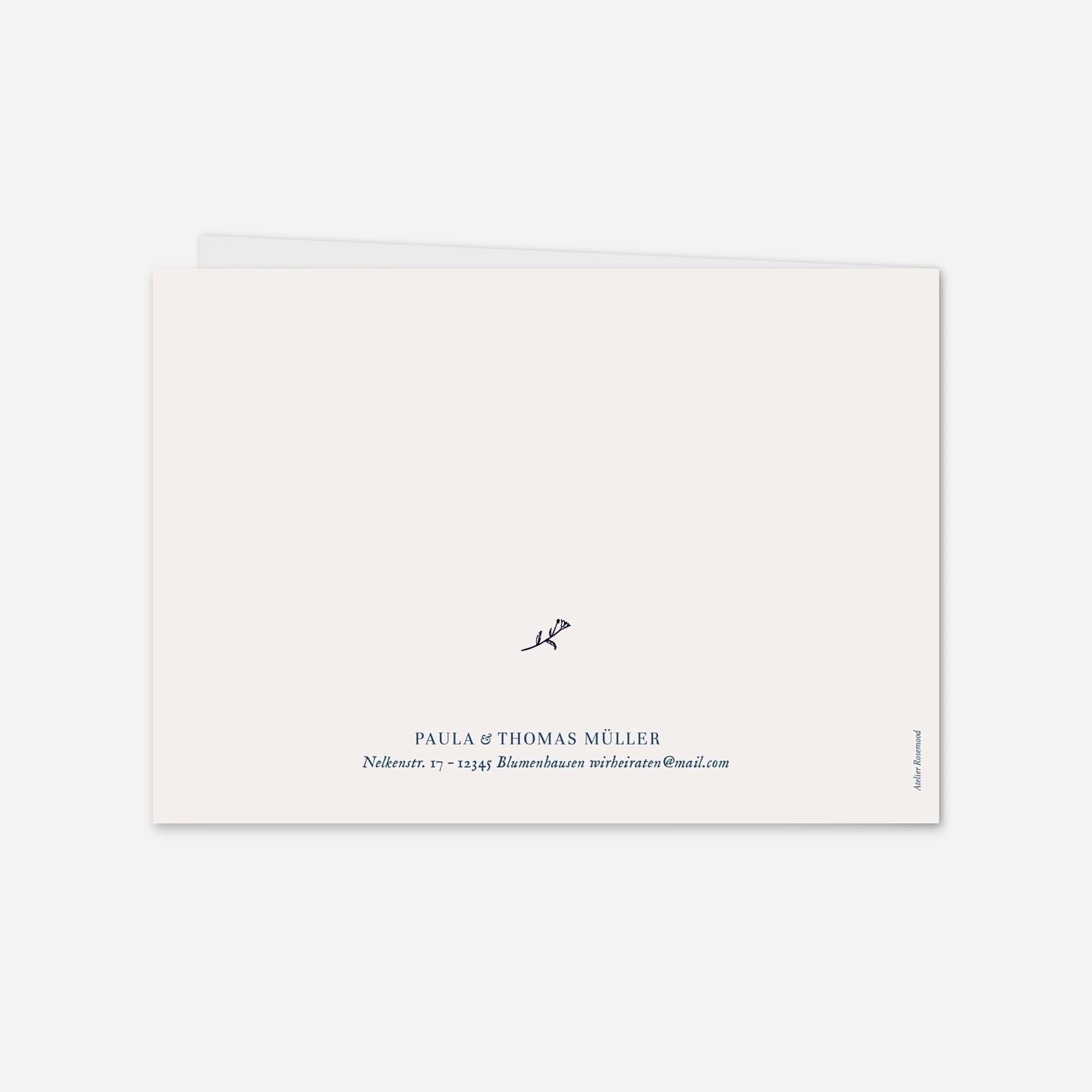 Dankeskarte Hochzeit Naturnah