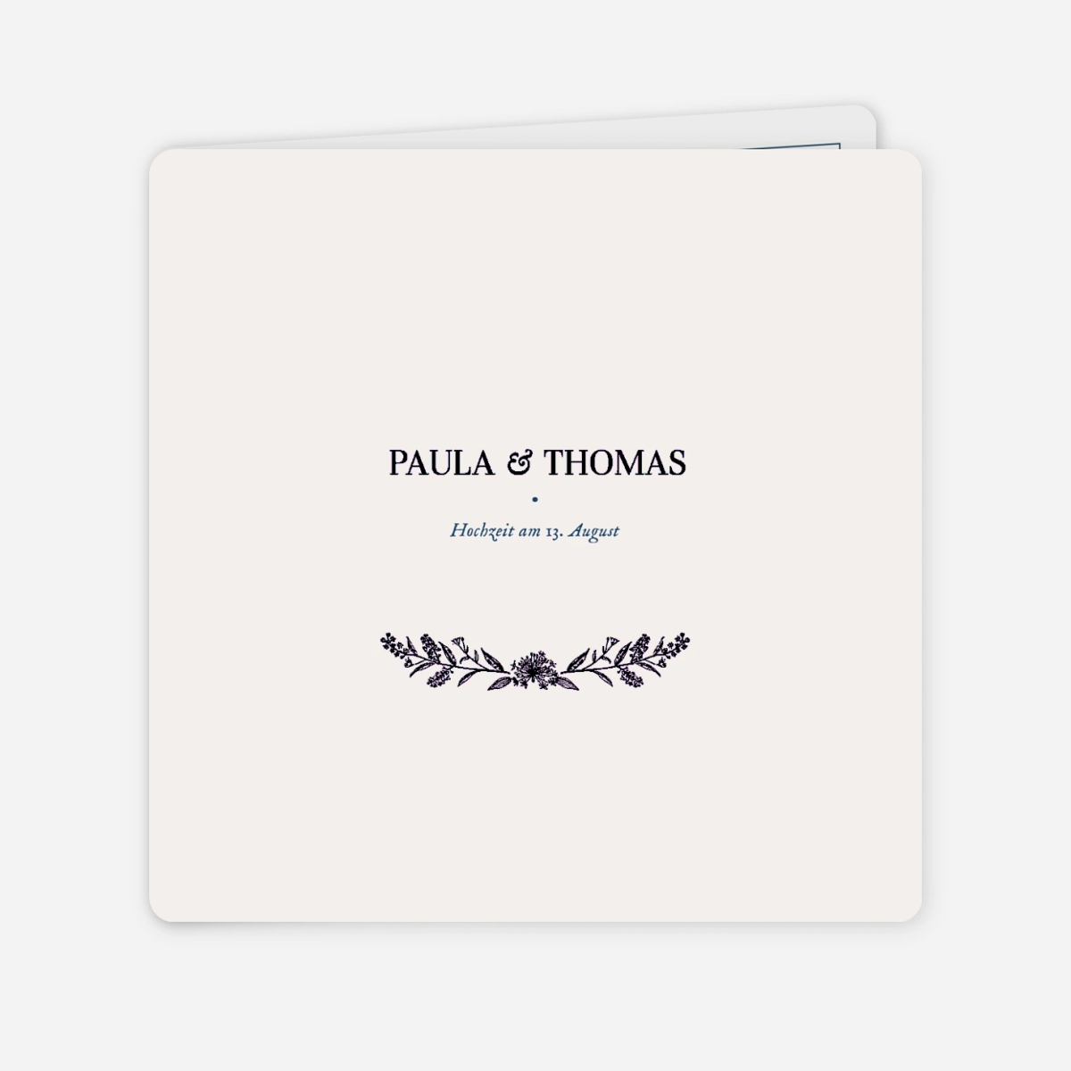 Hochzeitseinladung Naturnah