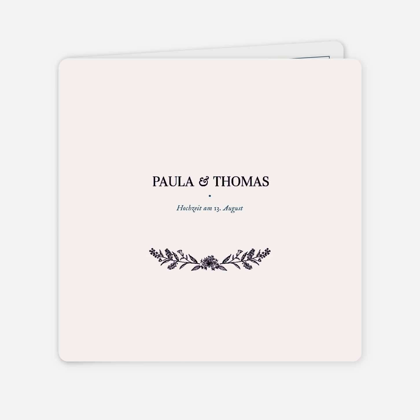 Hochzeitseinladung Naturnah