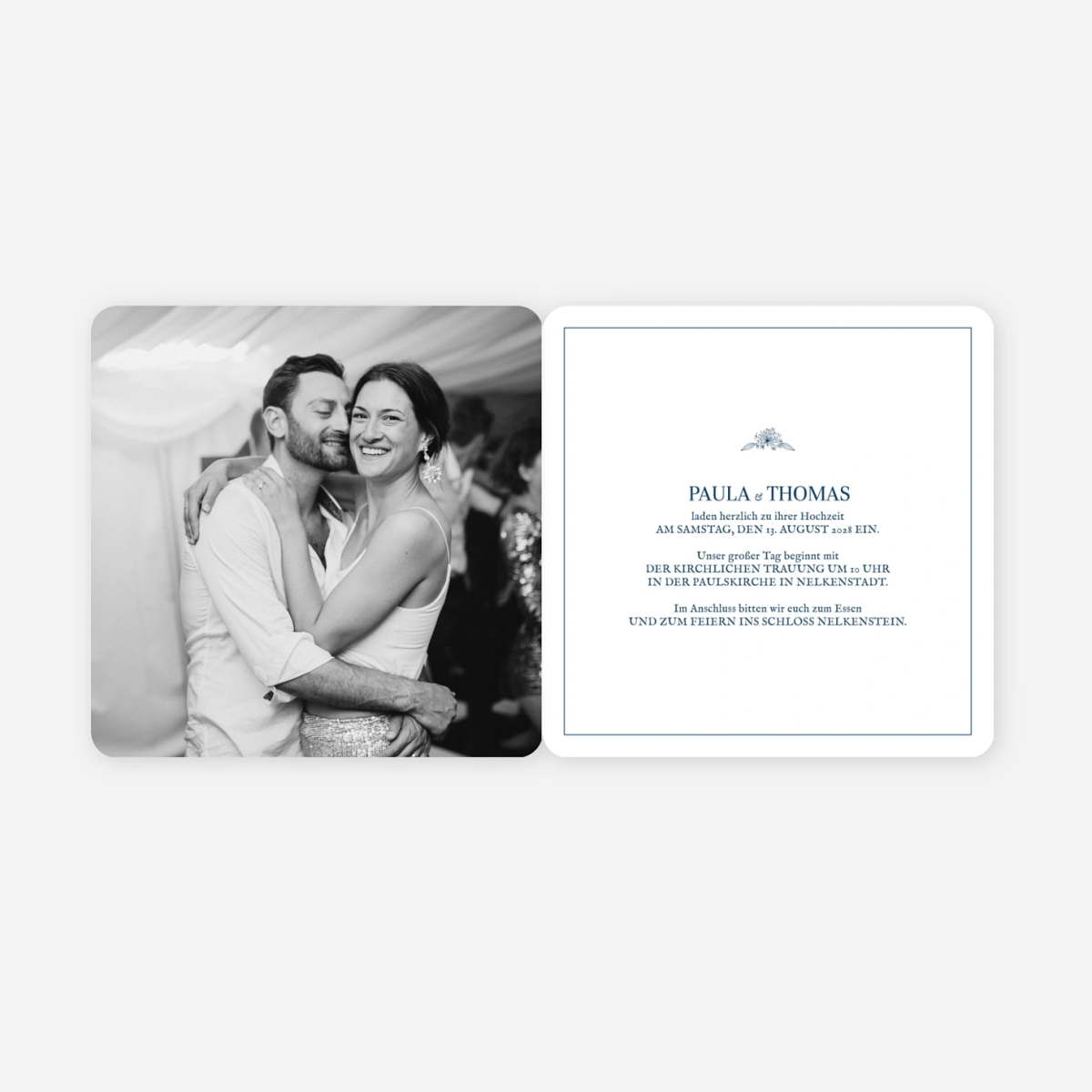 Hochzeitseinladung Naturnah