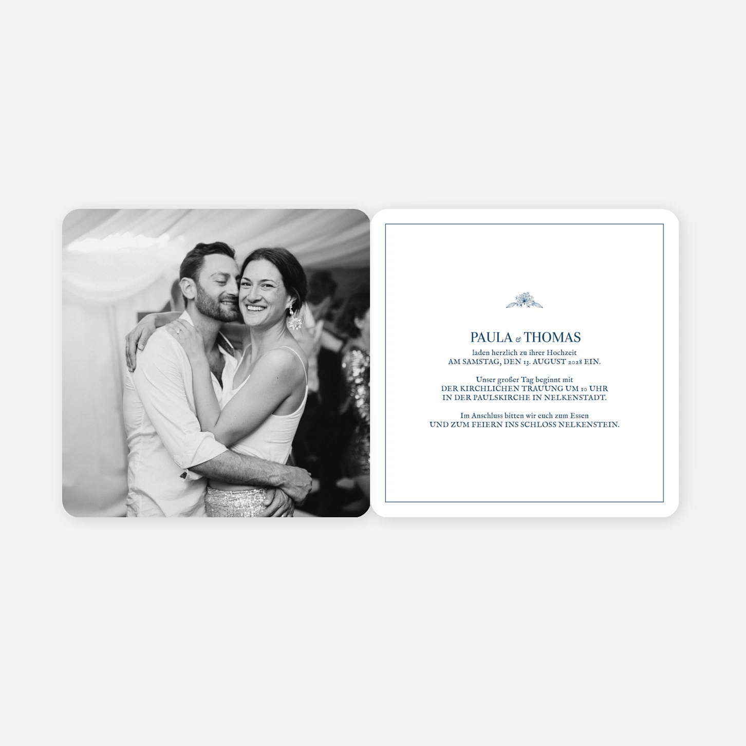 Hochzeitseinladung Naturnah