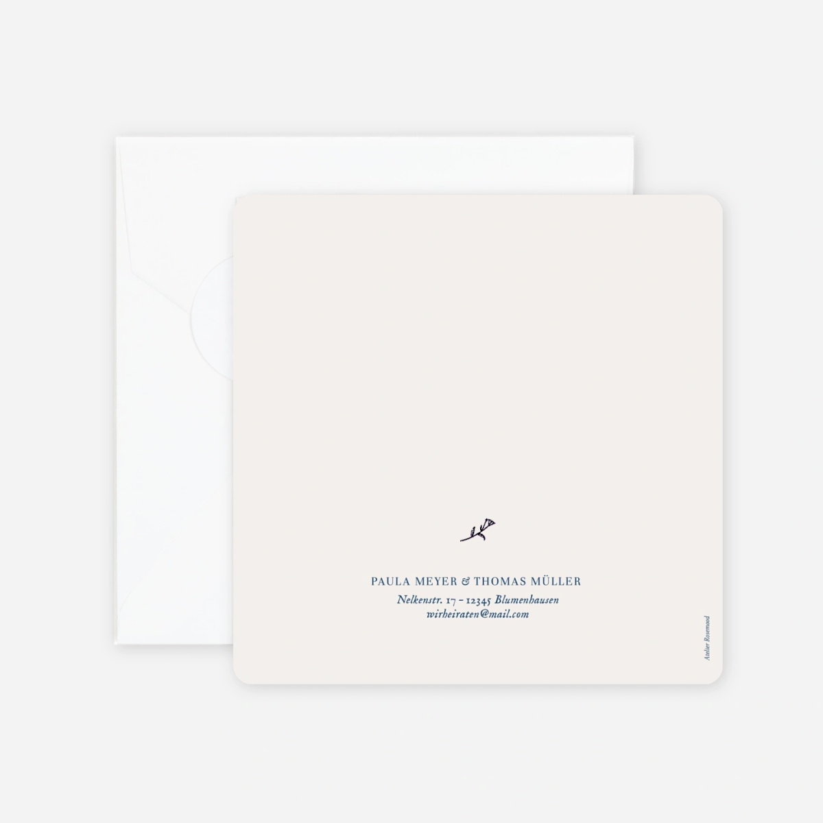 Hochzeitseinladung Naturnah