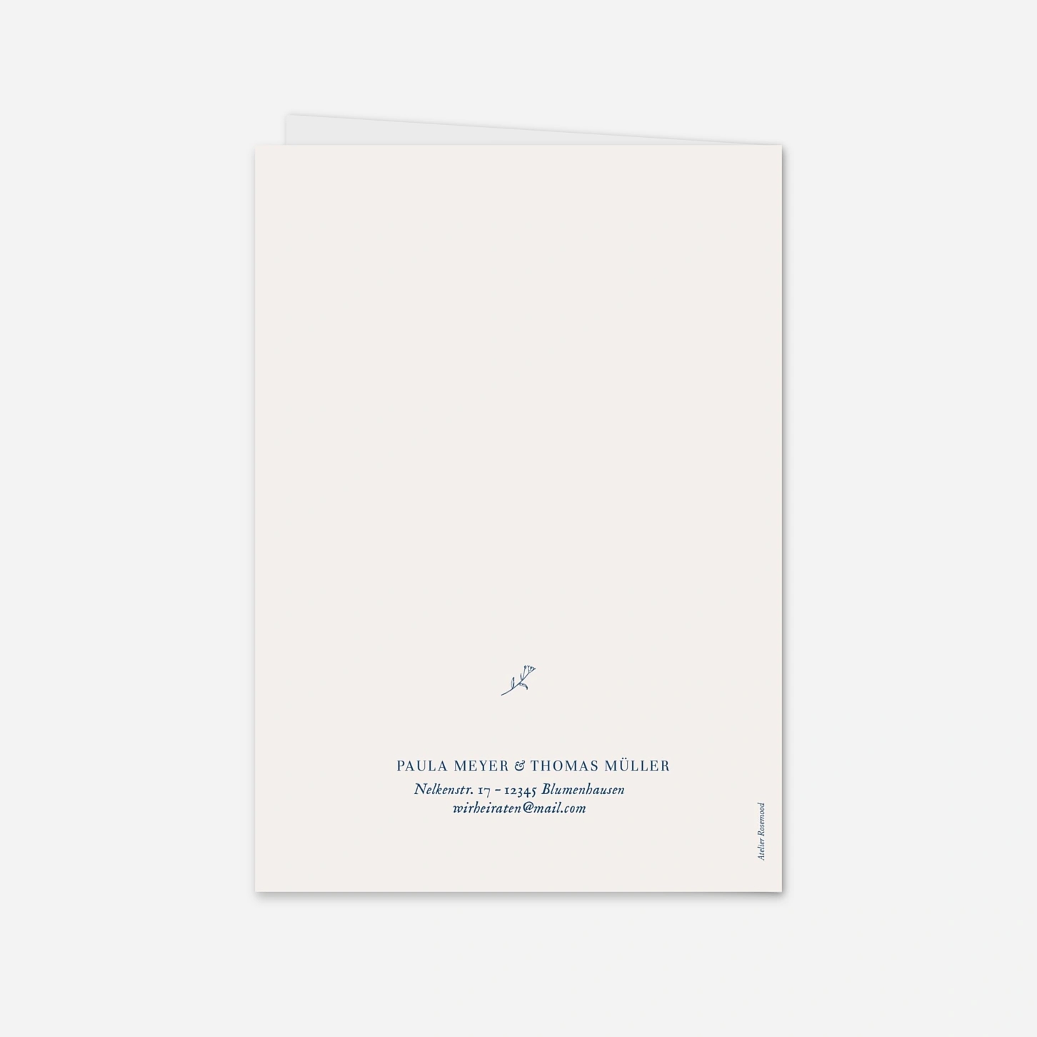 Hochzeitseinladung Naturnah