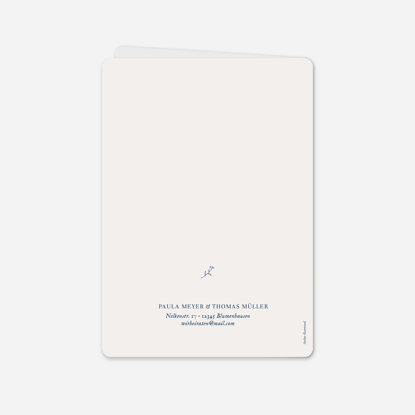 Hochzeitseinladung Naturnah