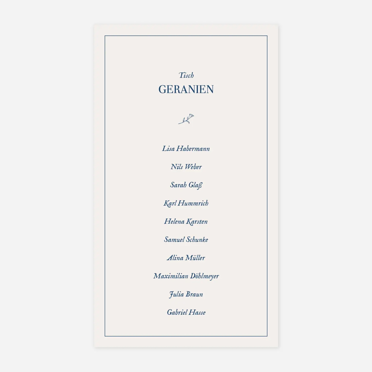 Gruppentischkarte Naturnah