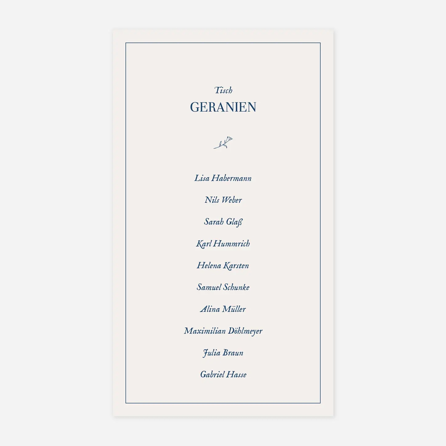 Gruppentischkarte Naturnah