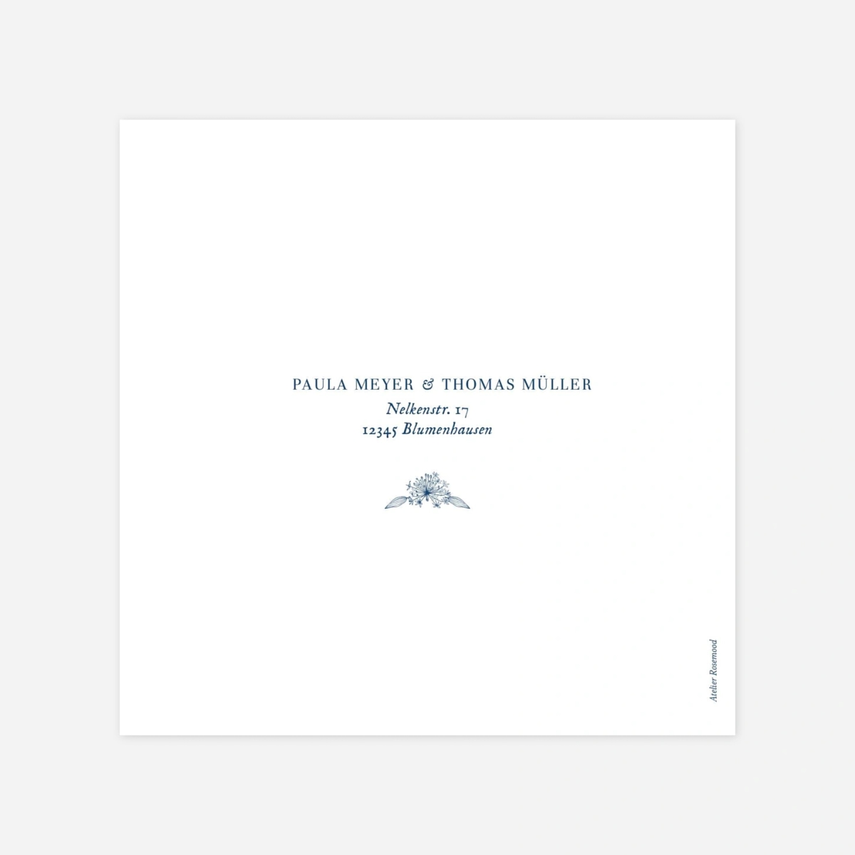 Hochzeit Mini-Einladungskarte Naturnah