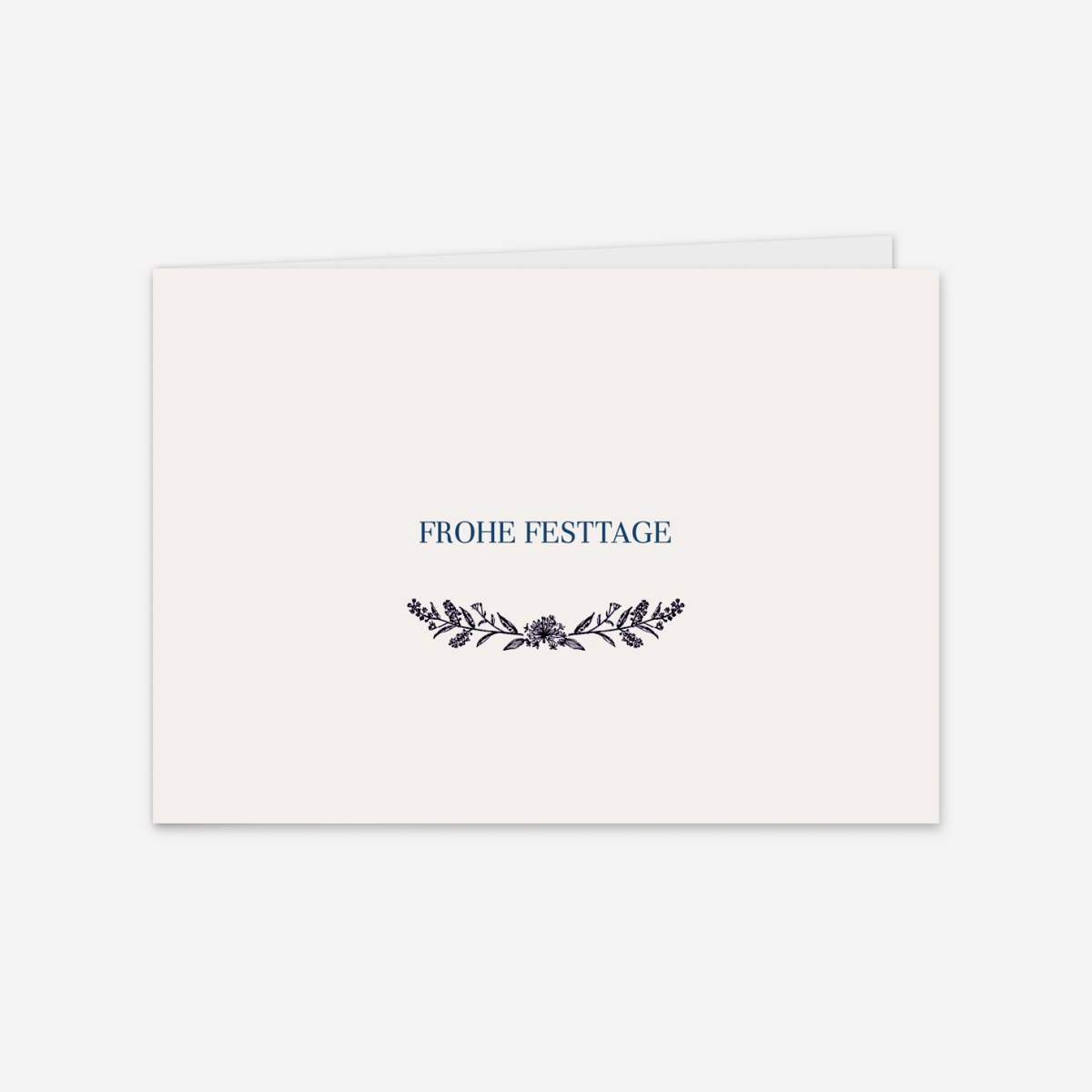 Geschäftliche Weihnachtskarte Naturnah