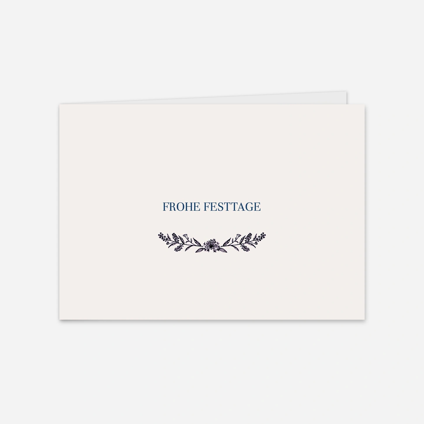 Geschäftliche Weihnachtskarte Naturnah