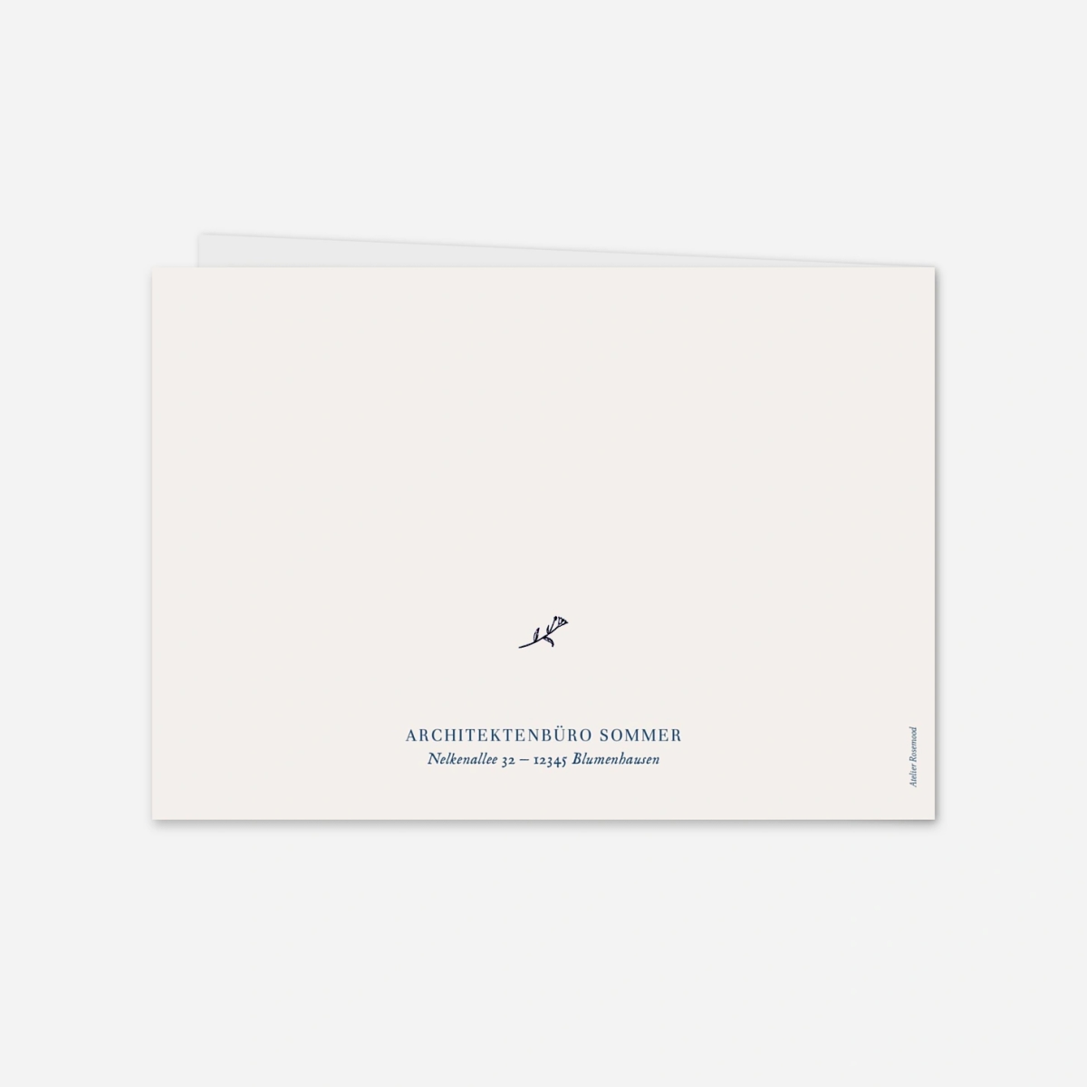 Geschäftliche Weihnachtskarte Naturnah