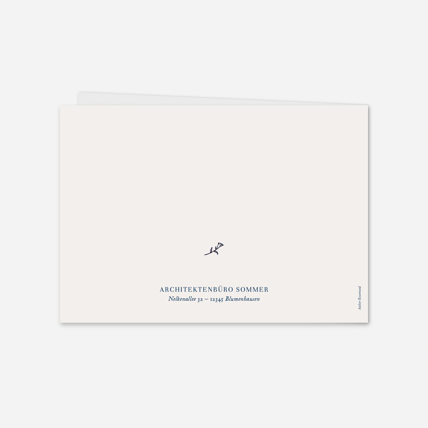 Geschäftliche Weihnachtskarte Naturnah