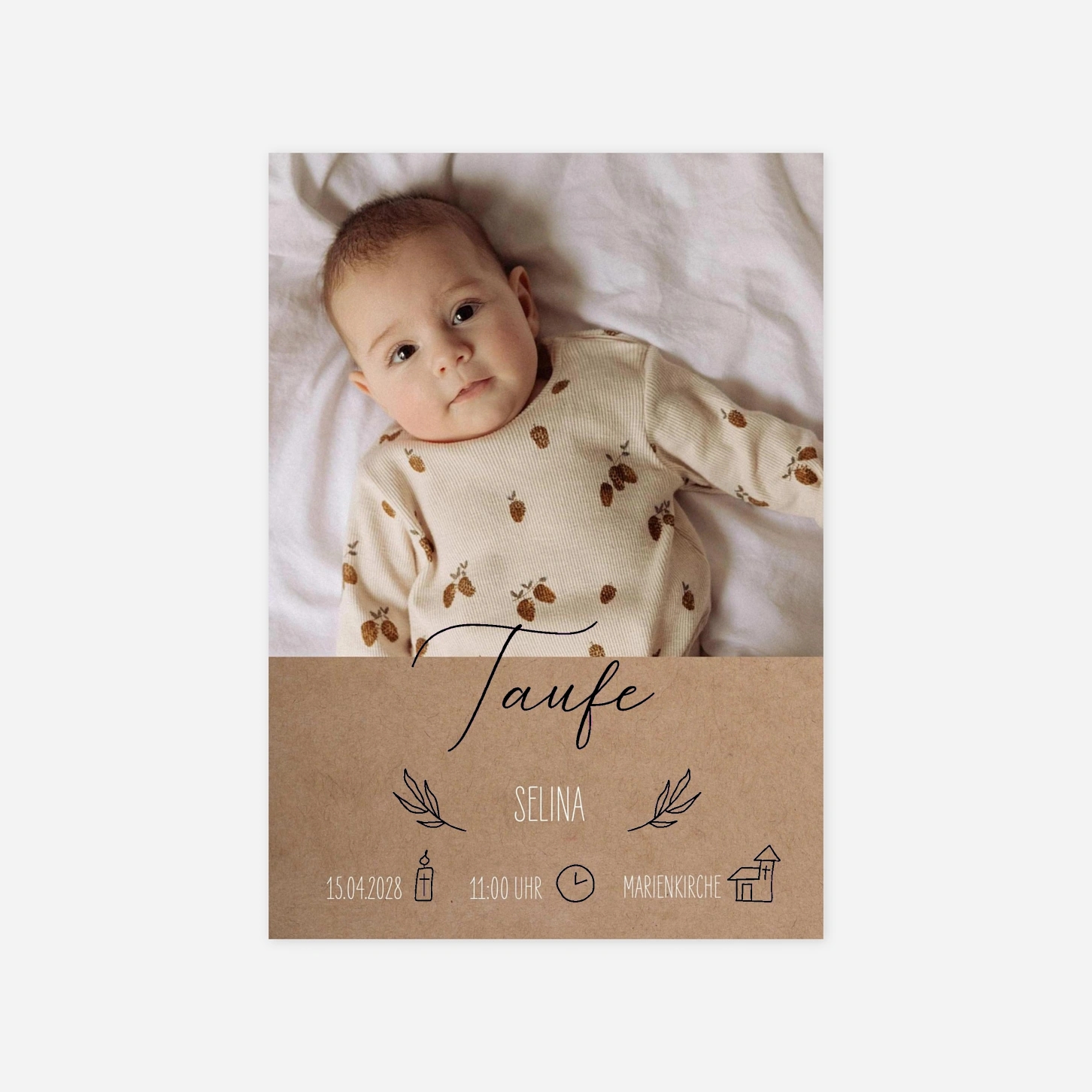 Taufeinladung Pureness