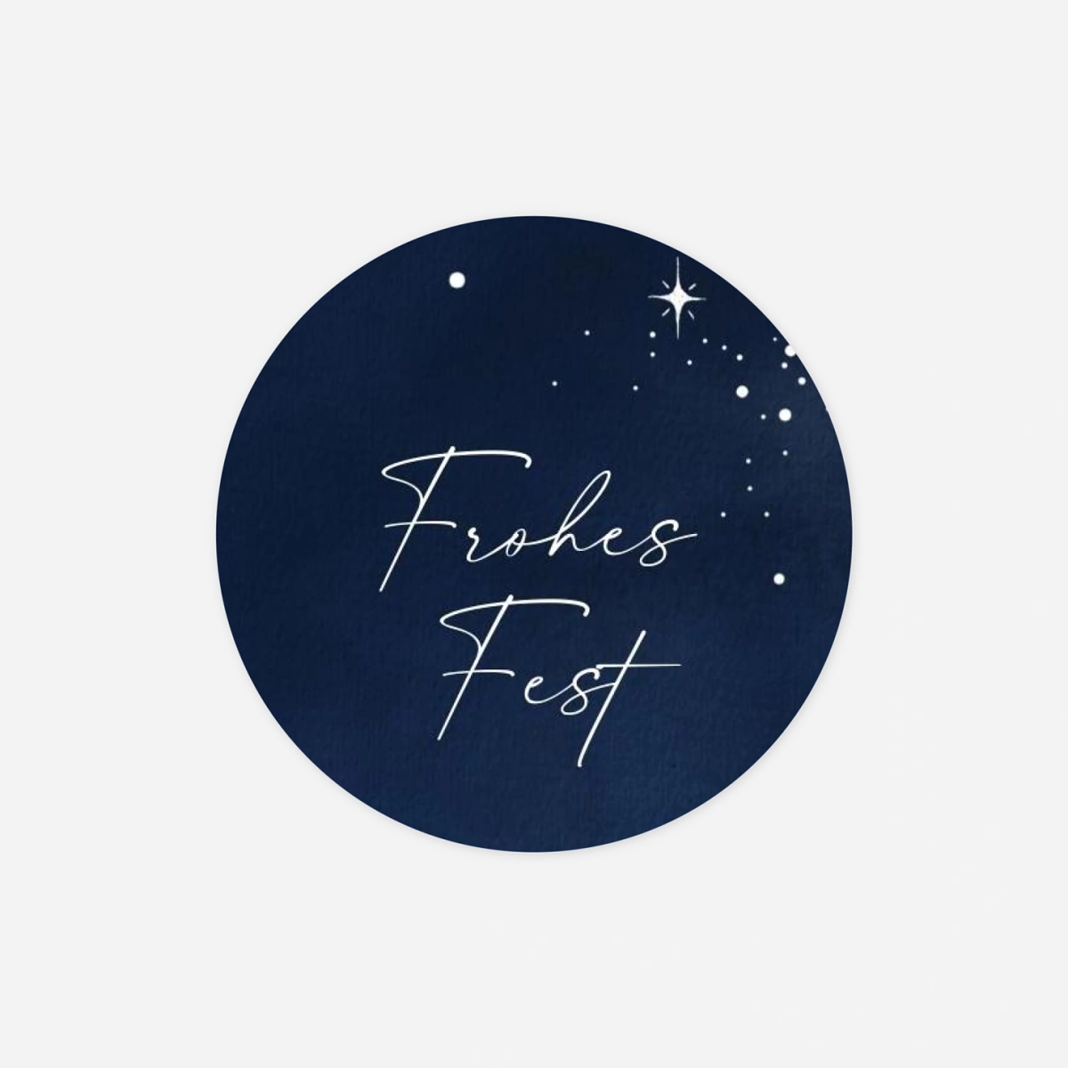 Geschenkaufkleber Weihnachten Nacht der Sterne