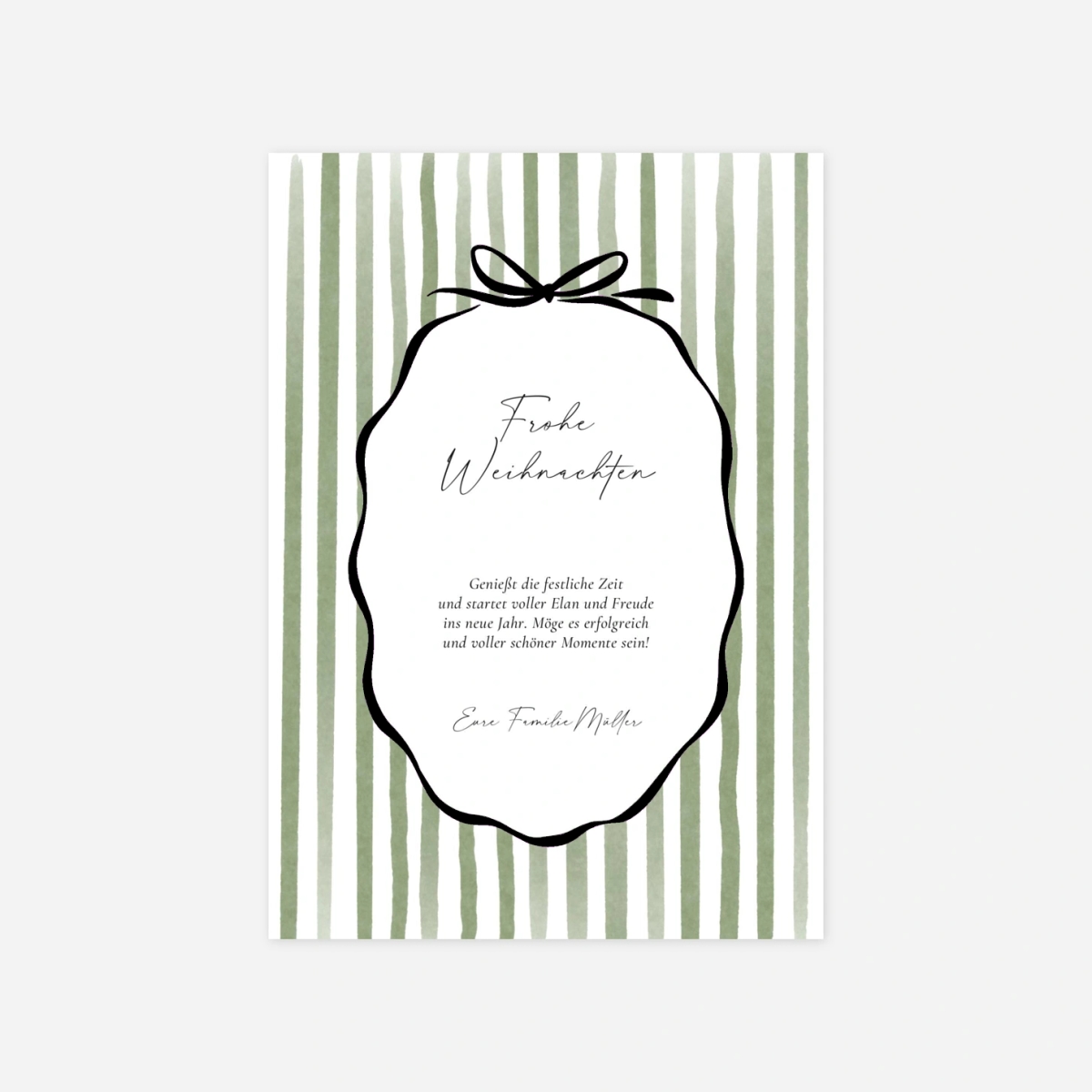 Weihnachtskarte Neujahr