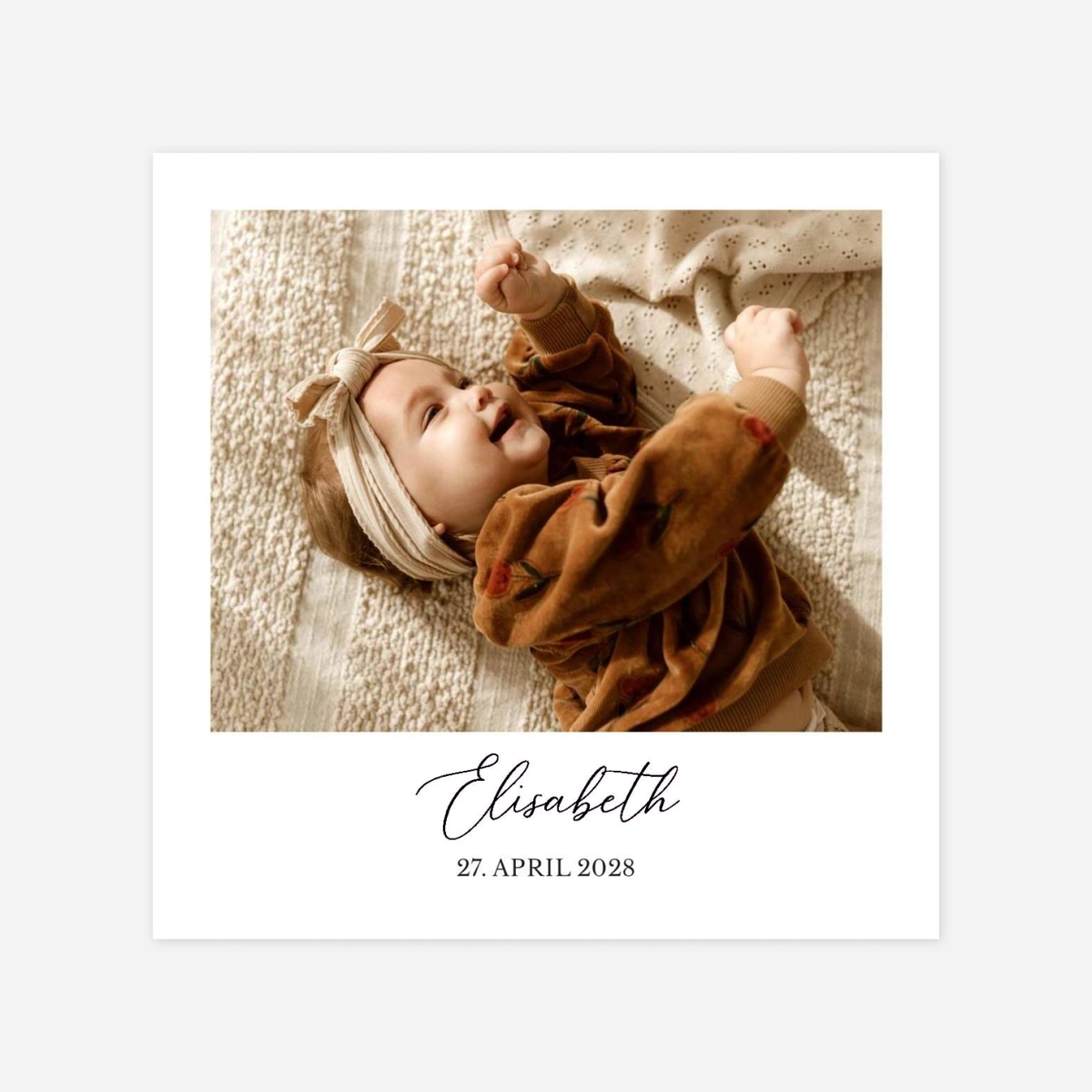 Geburtskarte Neues Leben