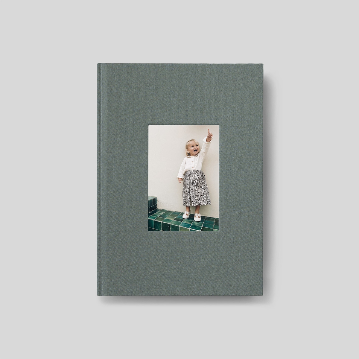 Notizbuch Stoffeinband mit Foto