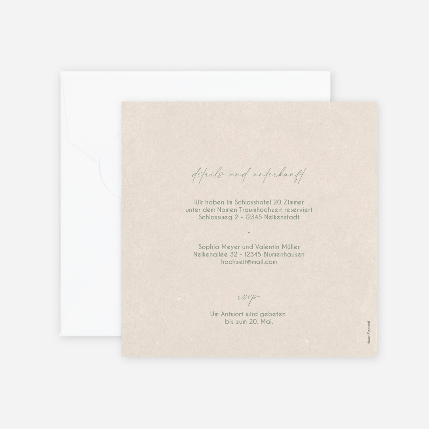 Hochzeitseinladung Naturträume