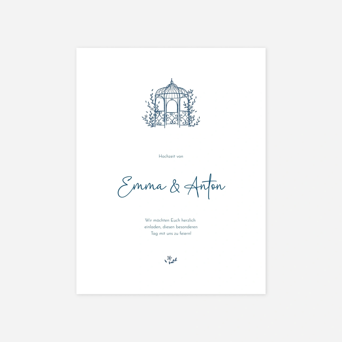 Hochzeitseinladung Pavillion