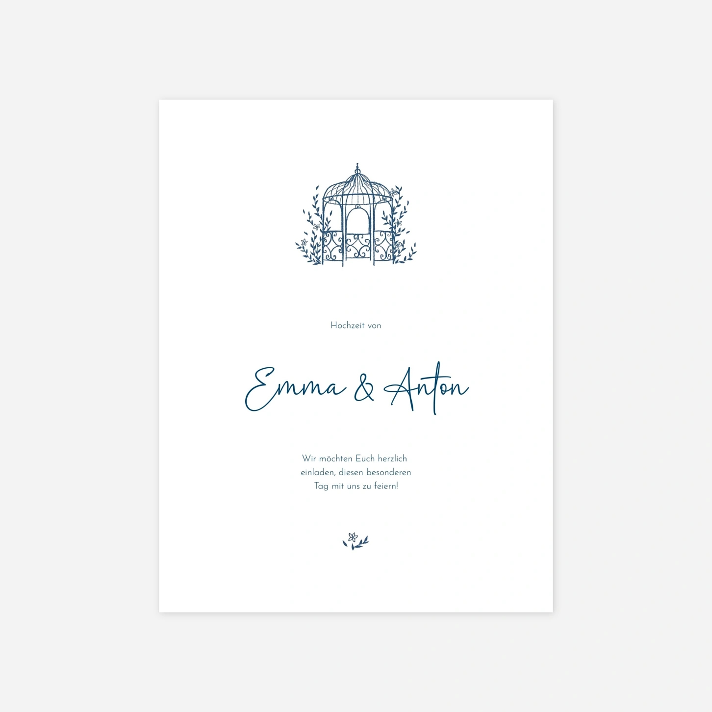 Hochzeitseinladung Pavillion