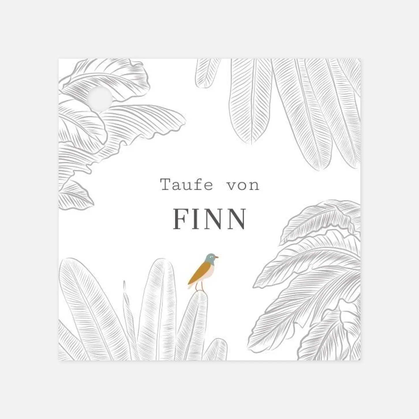 Anhänger Taufe Paradiesvogel