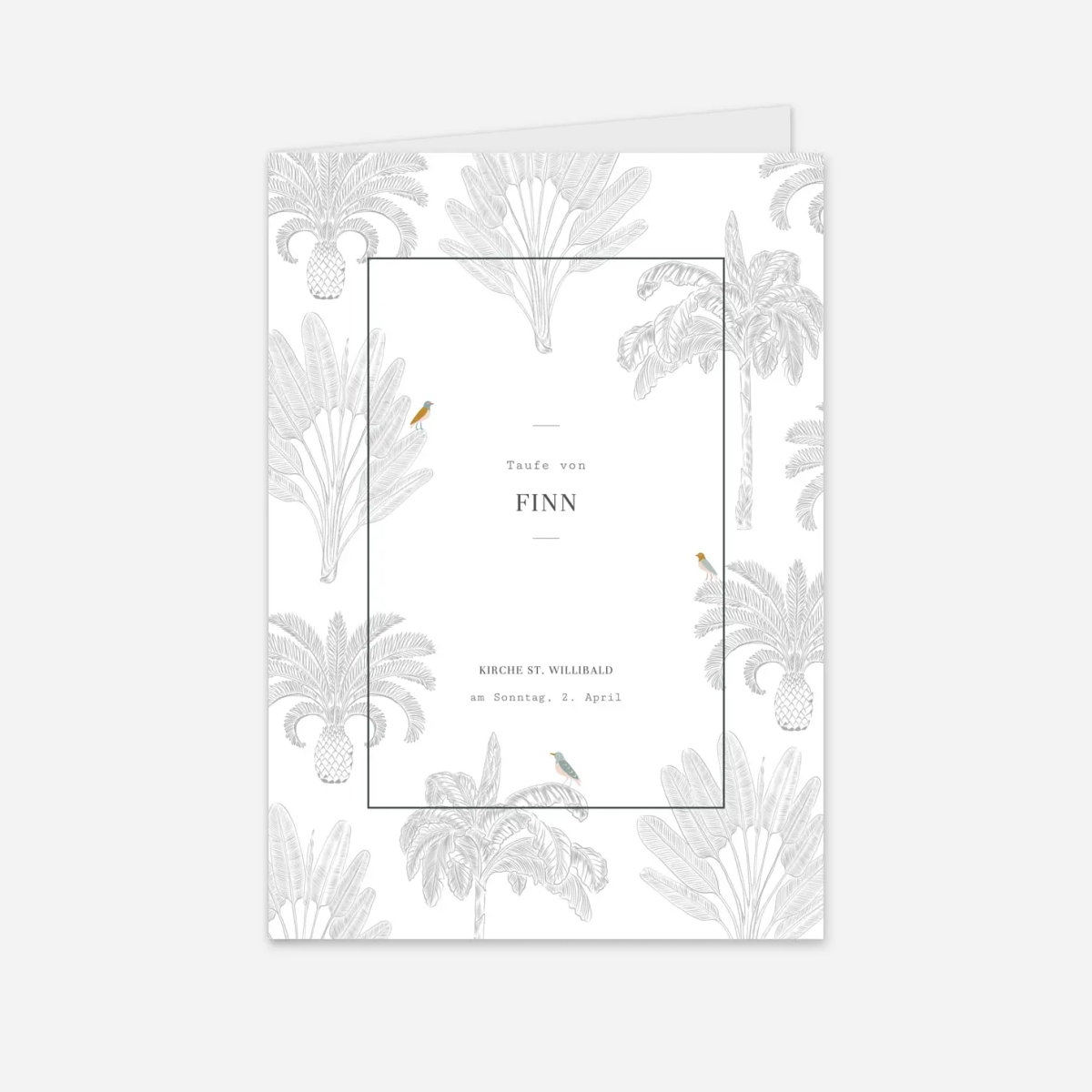 Kirchenheft Taufe Paradiesvogel