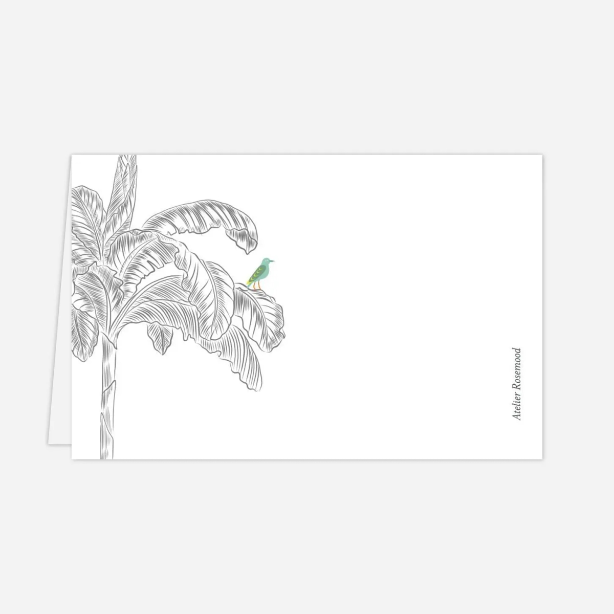 Tischkarte Taufe Paradiesvogel