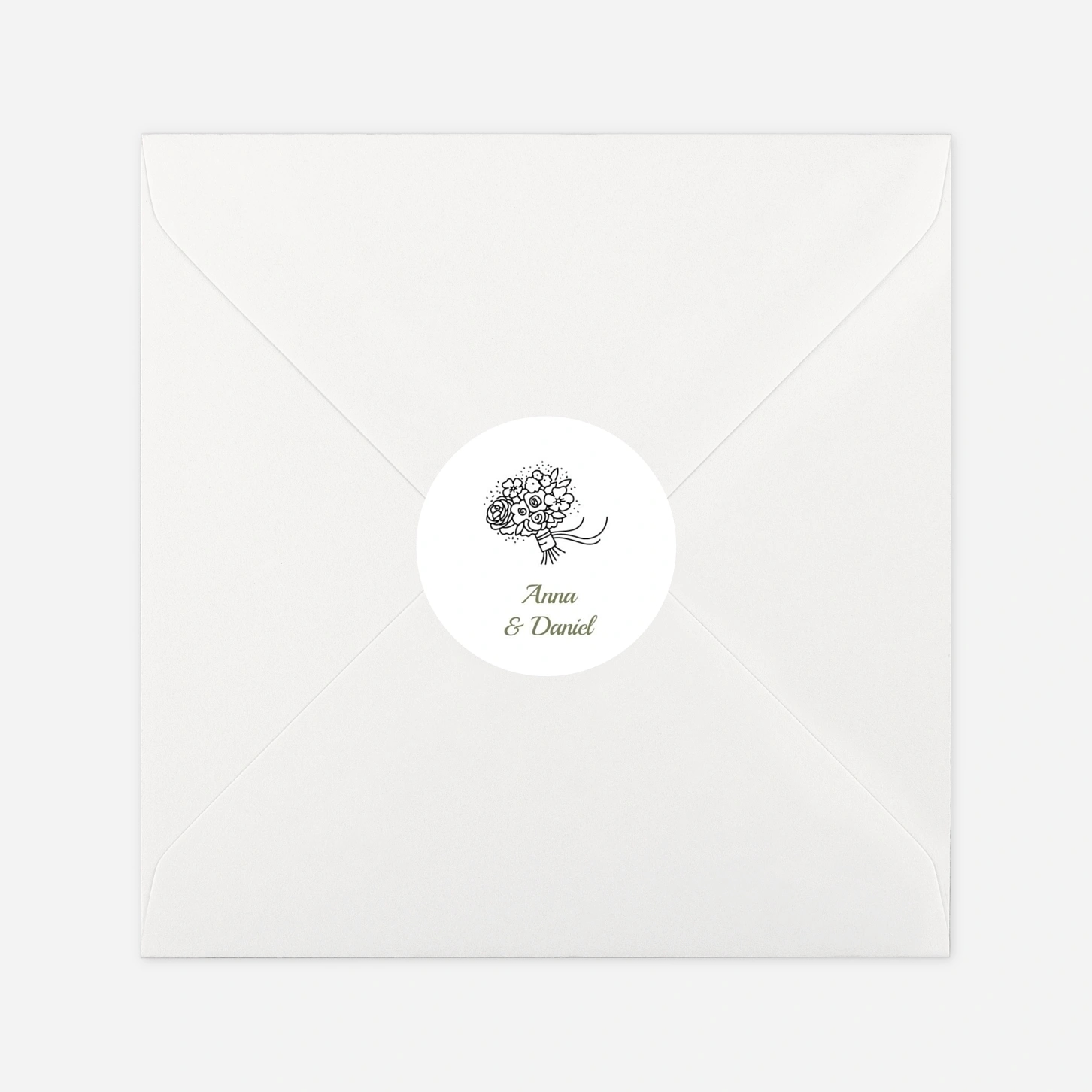 Geschenkaufkleber Hochzeit Piktogramme